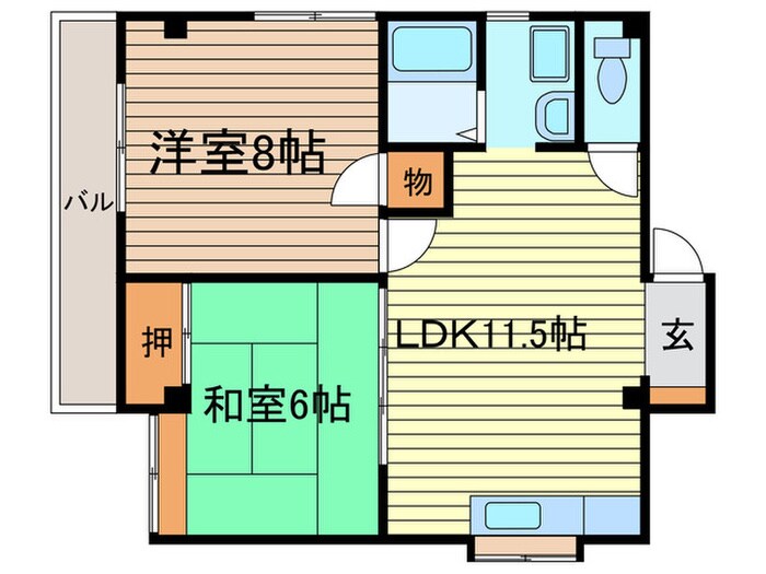 ファミリ－パレスの物件間取画像