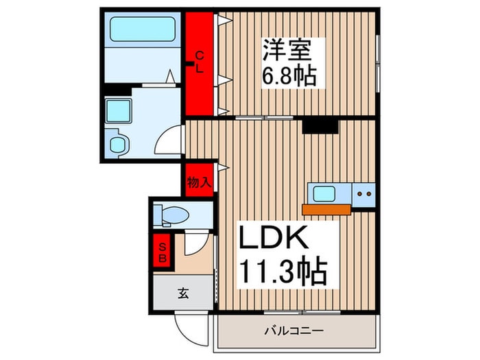 エテルノ　フラッツの物件間取画像