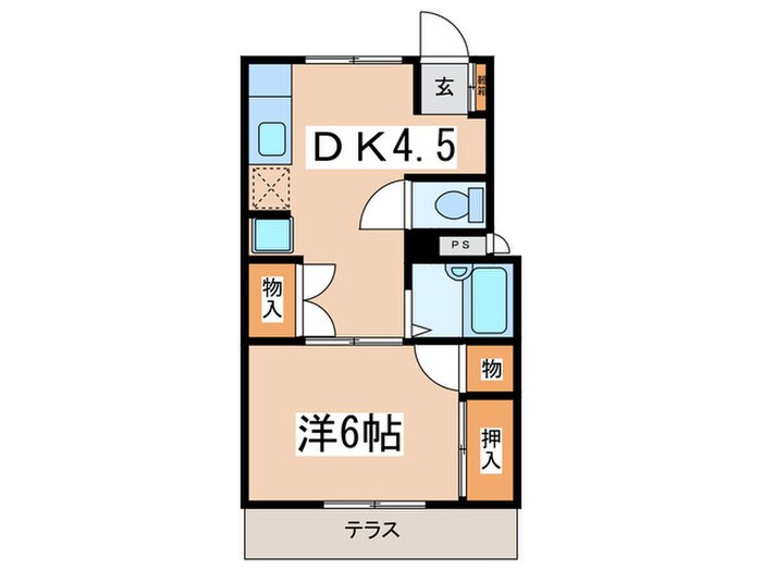 メゾンポレスタの物件間取画像