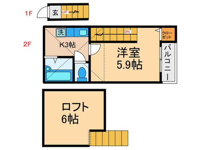 マイル－ム瑞江の物件間取画像