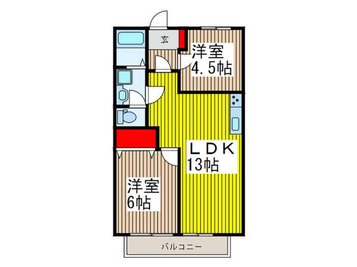 シャトレ幸町の物件間取画像