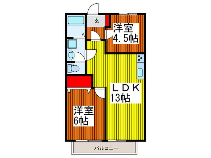 シャトレ幸町の物件間取画像