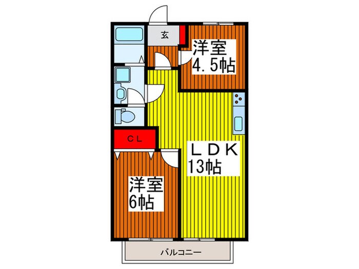 シャトレ幸町の物件間取画像