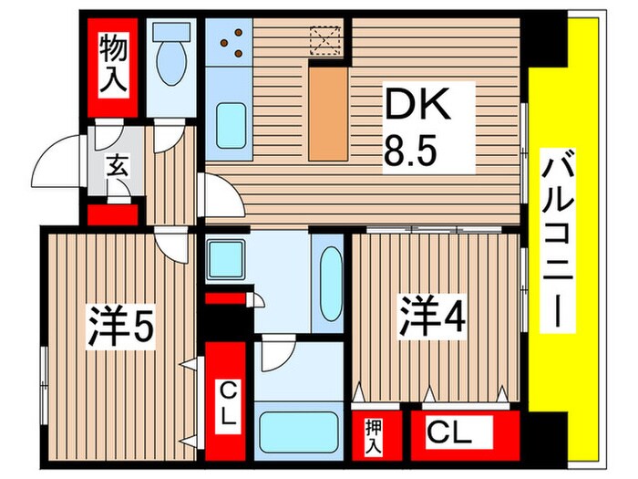 オーキッドレジデンス森下の物件間取画像