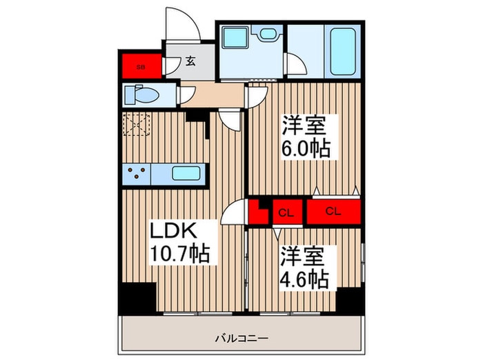 S-RESIDENCE押上Clairの物件間取画像