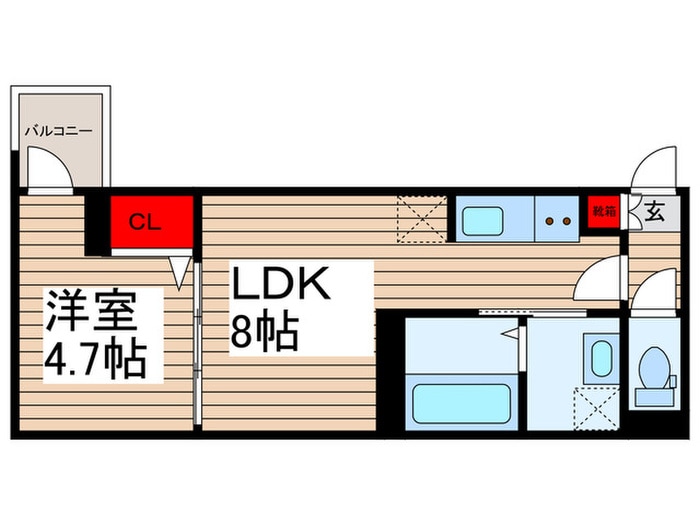 つばめハウス市川の物件間取画像