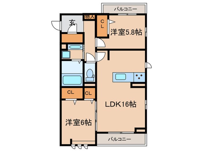 コルザ・フィオーレの物件間取画像