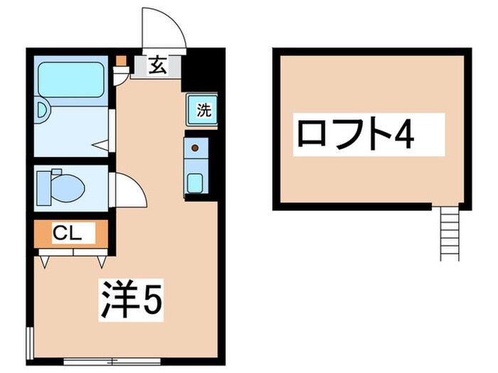 ﾌﾟﾗｲﾑﾃﾗｽ小田急相模原Ⅰ　A棟の物件間取画像
