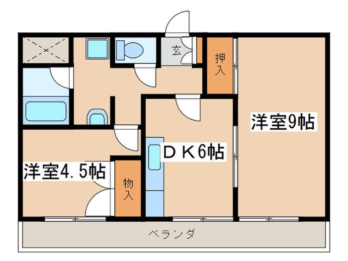 八千代ハイツの物件間取画像