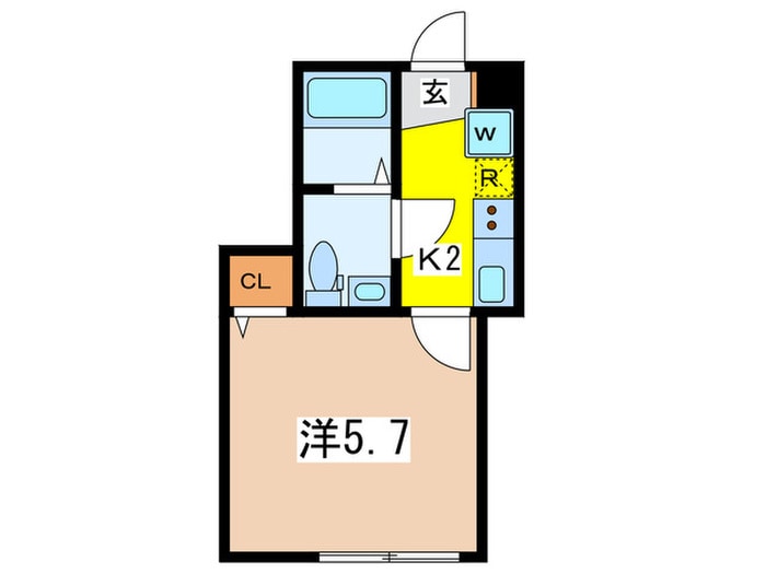 ＲＩＫＵＨ　ＩＫＥＧＡＭＩの物件間取画像