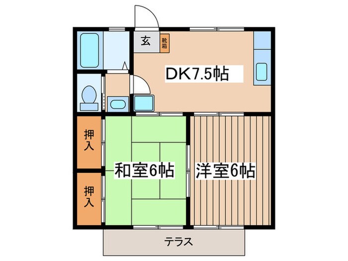 ハイムシミズの物件間取画像