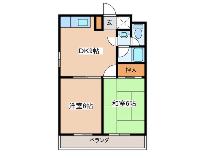 マンション及川の物件間取画像