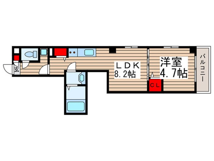 Regulus本大久保の物件間取画像