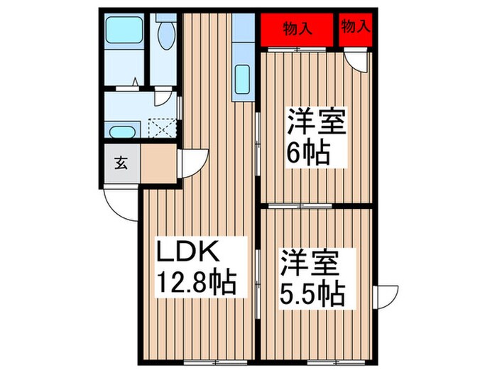 フロントヒルズの物件間取画像