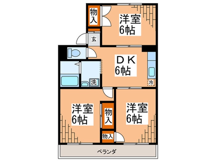 シャルム由野台の物件間取画像