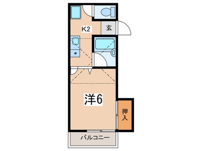 グレ－スハイツ２の物件間取画像