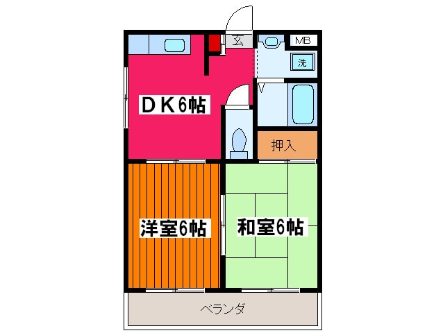 ハイムオーキスの物件間取画像