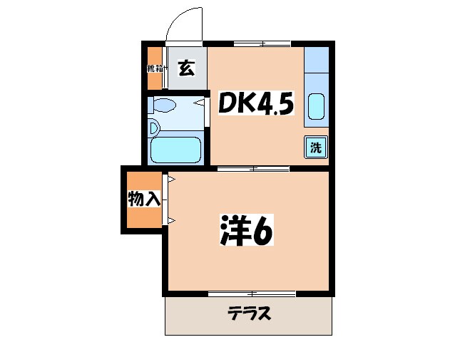 ノア東林間の物件間取画像