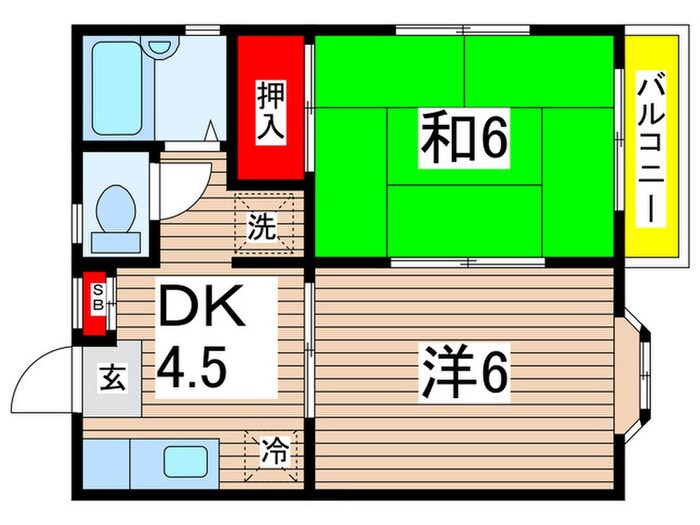 パールハイツ日吉の物件間取画像