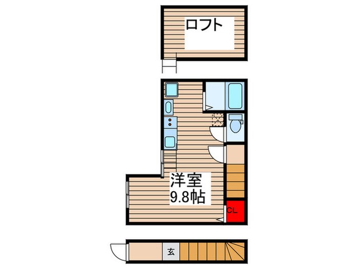 リオネス北千住の物件間取画像
