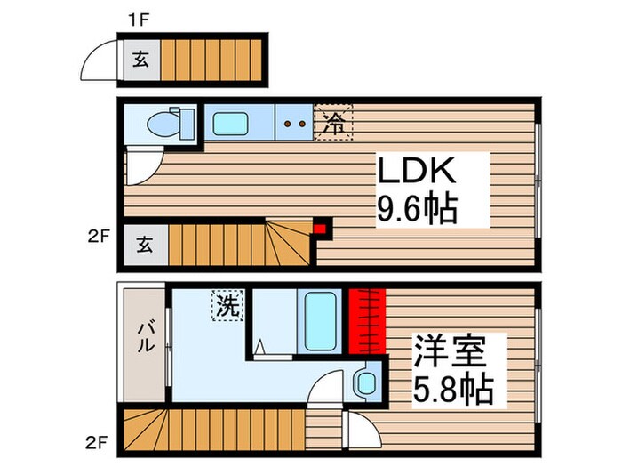 カインドネス亀有の物件間取画像