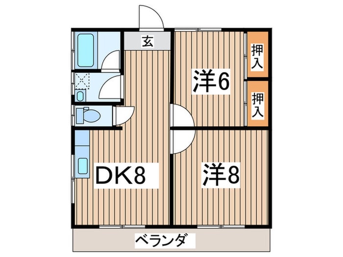 コーポ石渡Ｅの物件間取画像