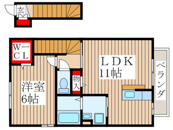 ゼファ－コ－トの物件間取画像