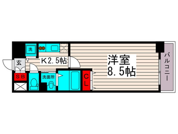 WAVE谷在家の物件間取画像