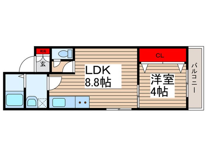 KEN北小金の物件間取画像