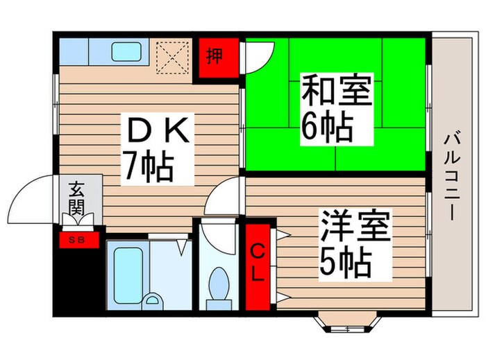 クレセントビルの物件間取画像