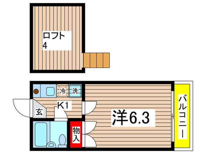 レストハイツの物件間取画像