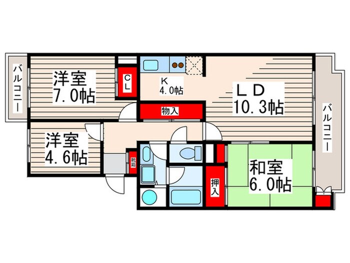 葛西ハイデンスの物件間取画像
