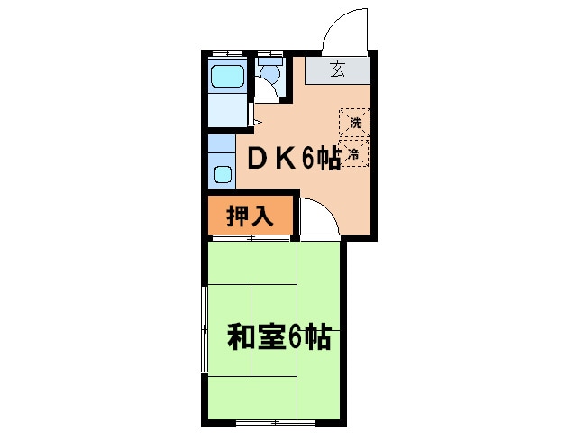 荒井アパ－トの物件間取画像