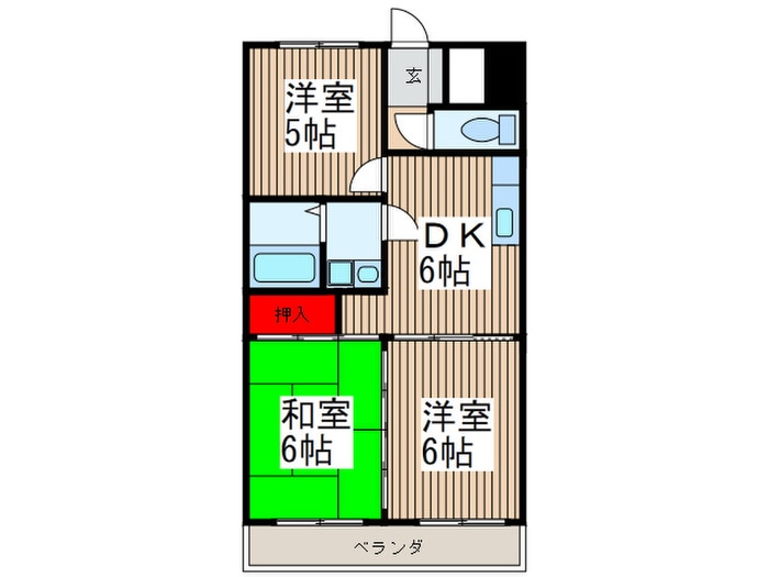 常盤壱番館の物件間取画像