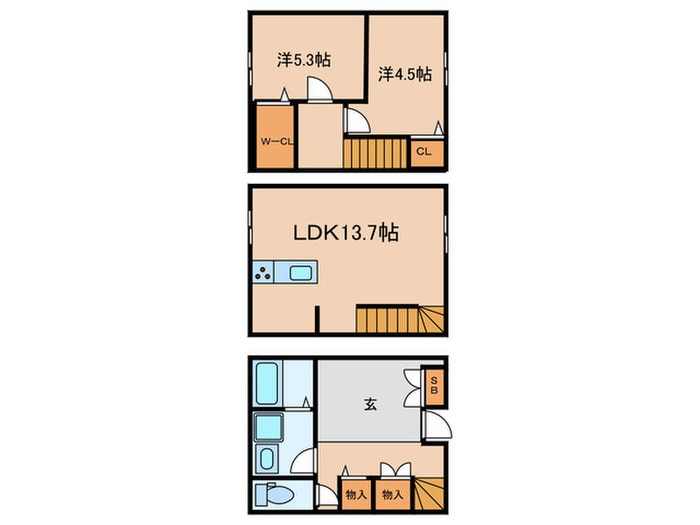 ＭＯＫ－ＴＥＲＲＡＣＥ洗足池の物件間取画像