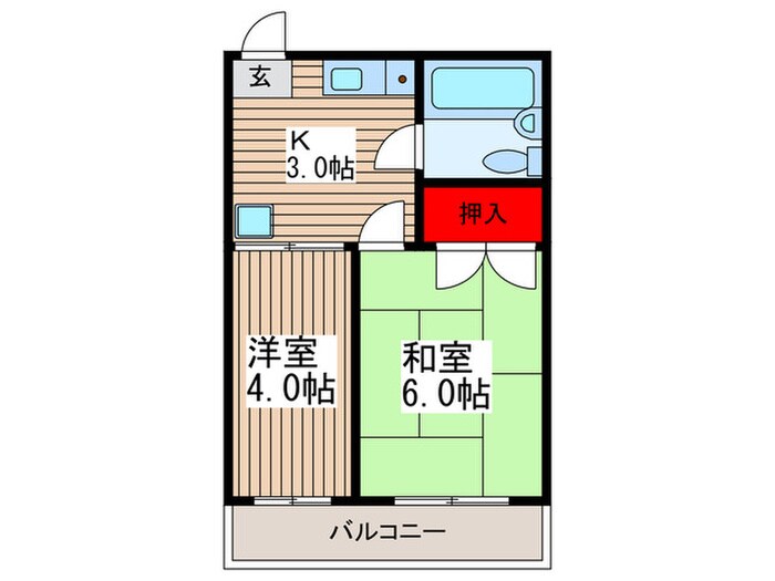 東川口宝レジデンスの物件間取画像