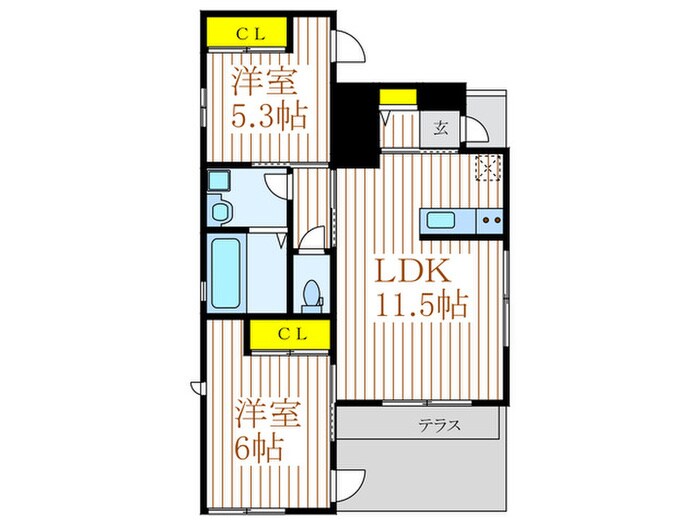 仮）富士町６丁目新築の物件間取画像