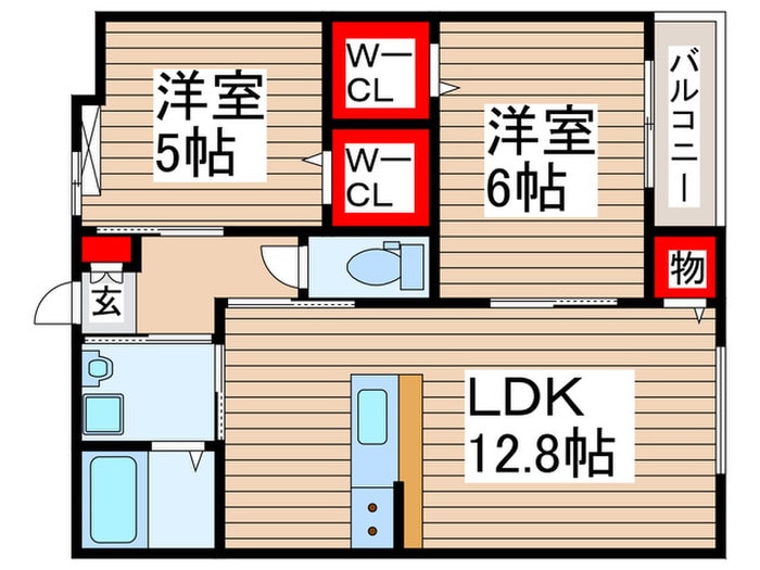 仮）三郷市谷中ﾏﾝｼｮﾝ新築工事の物件間取画像