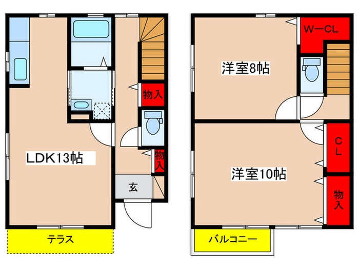 プレジオ白鳥Aの物件間取画像