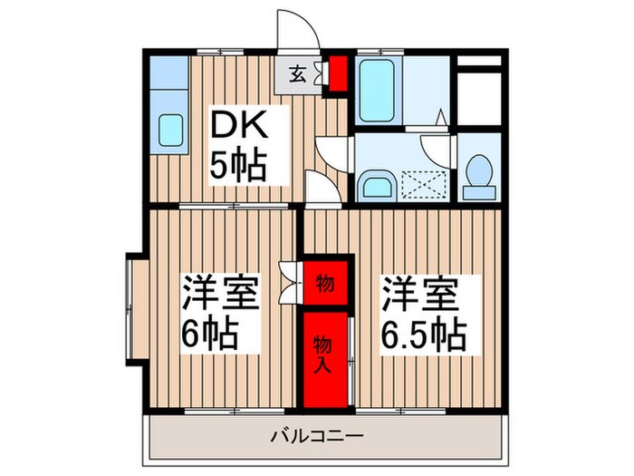 ケイエスハイム越谷の物件間取画像