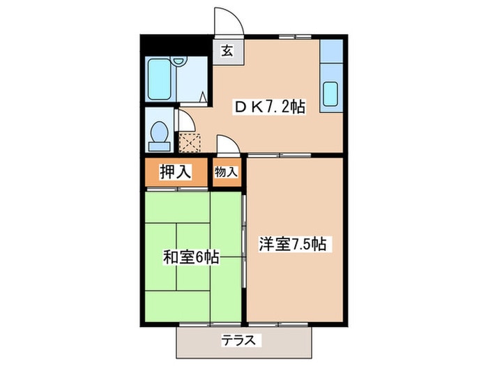 シゲタコテ－ジ共恵の物件間取画像