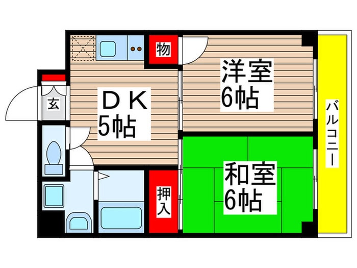 パ－クコ－ト平井の物件間取画像