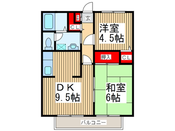 サンフェリ－チェの物件間取画像