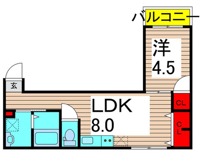 ＭＥＬＤＩＡ北綾瀬Ⅵの物件間取画像