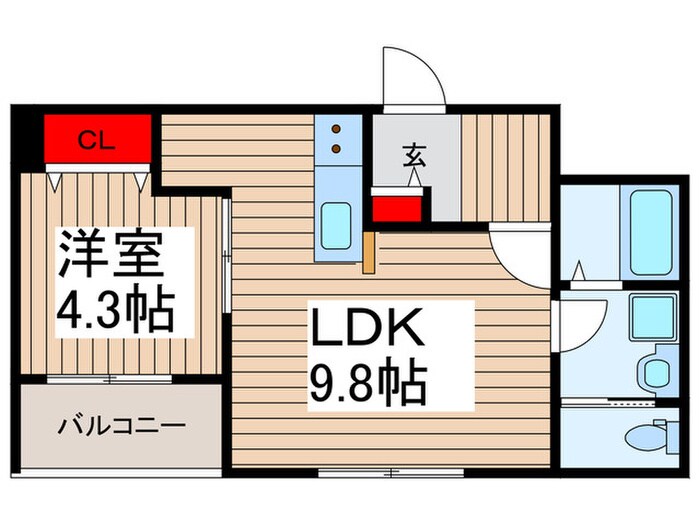 仮)ﾘｰﾌﾞﾙﾌｧｲﾝ新座大和田１号棟の物件間取画像