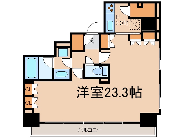 ベルファ－ス芝浦タワ－の物件間取画像