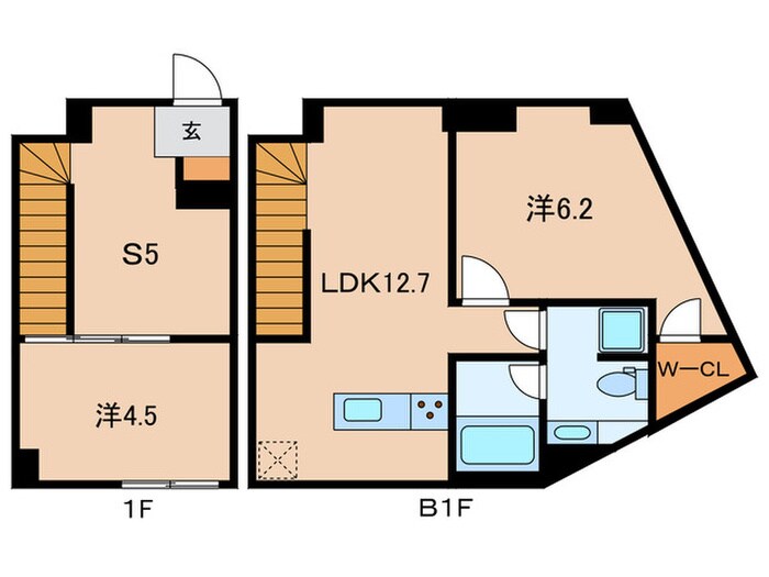 レクス武蔵小山の物件間取画像