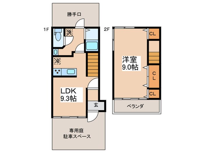 春日町戸建ての物件間取画像