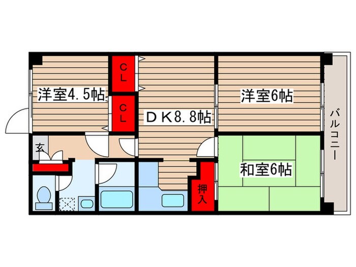 エスポワール大泉学園の物件間取画像