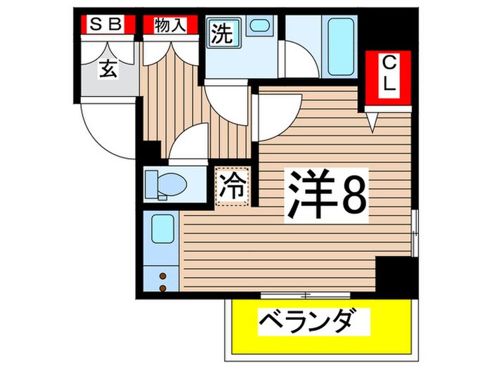 GENOVIA木場skygarden(504)の物件間取画像